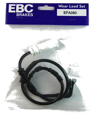 EFA060 Czujnik zużycia klocków hamulcowych EBC Brakes BMW 1 Series E81 116 1 Series E81 118 1 Series E81 120 1 Series E81 123 1 Series E81 130 1 Series E82 Coupe 118 1 Series E82 Coupe 120 1