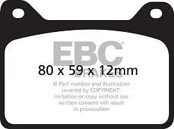 DP8057RPX Sportowe klocki hamulcowe RP-X Racing EBC Brakes