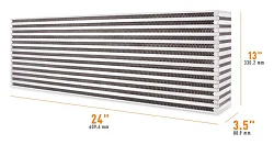 Uniwersalny rdzeń intercoolera Mishimoto 24.00" x 13.00" x 3.50"