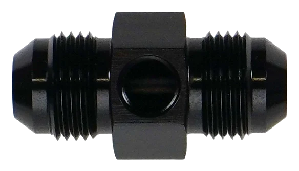Adapter 8AN męski Flare z portem pomiarowym 1/8" DeatschWerks