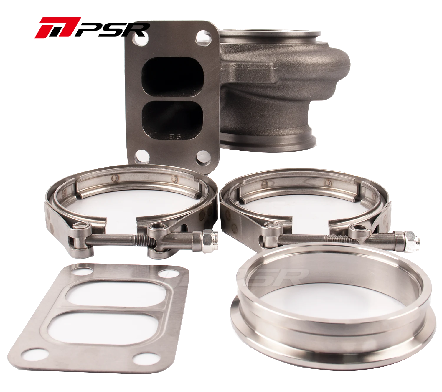 Pulsar PSR 62G Turbine Housing for 5862G 6262G 6862G Turbos T3 Divided Inlet V-Band Outlet 0.86A/R