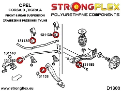 131139A: Tuleja drążka reakcyjnego SPORT Opel Combo B - 131139A_18mm