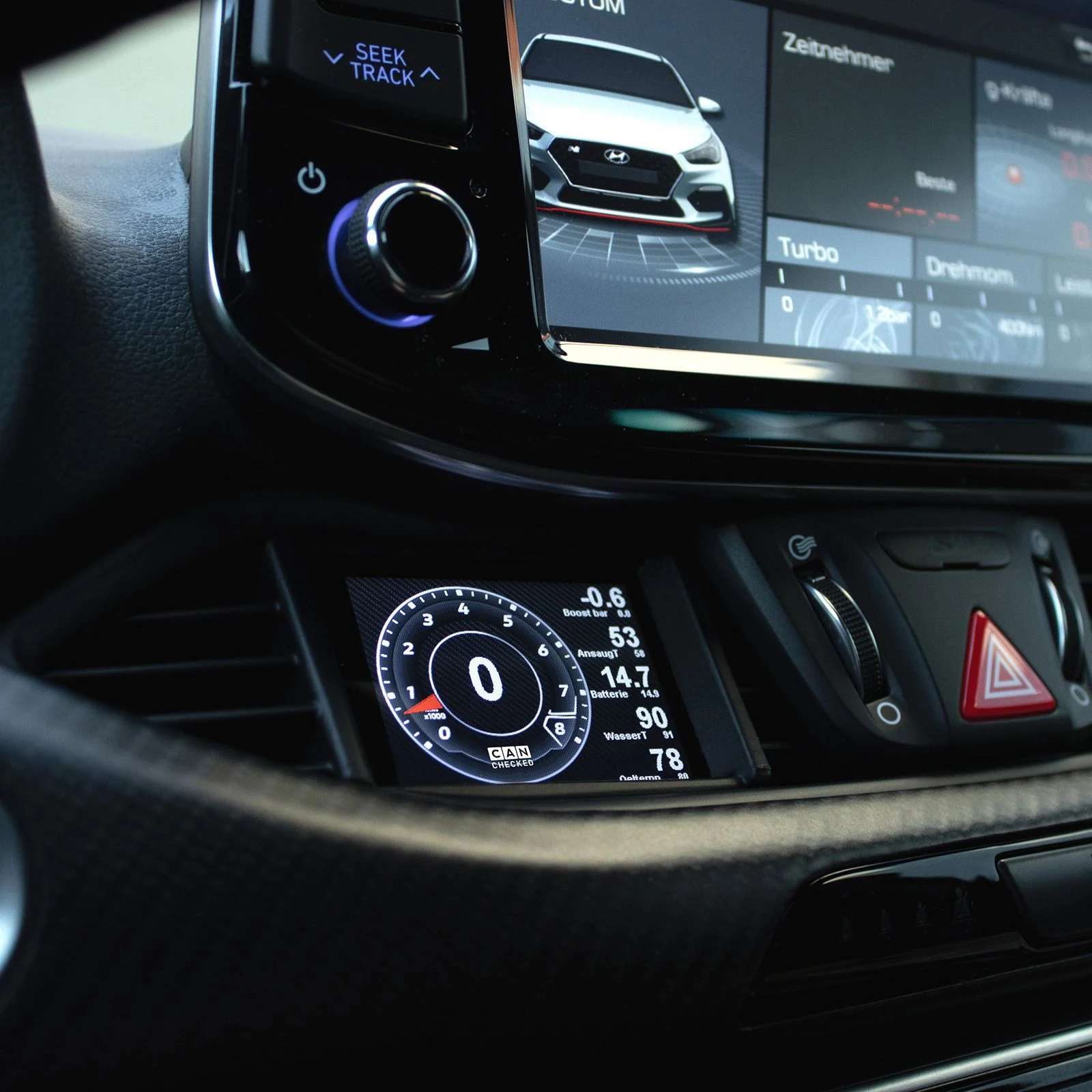 CANchecked Wyświetlacz parametrów MFD28 GEN2 Hyundai i30N vFL LHD PD 2017 - 2020