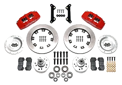 Wilwood 140-10738 Zestaw Hamulców Przednich Forged Dynapro 6 Hub 12.19 czerwony Cadillac Chevrolet GMC Pontiac