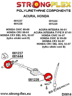 081227B: Tuleja stabilizatora drążka zmiany biegów Honda Civic
