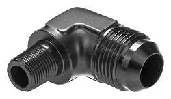 AN12 - 1/2 NPT 90' Nypel adapter męsko-męski JIC - NPT Czarny