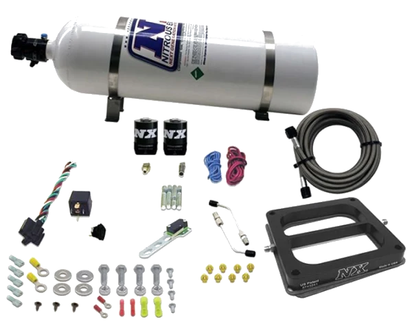 4500 Conventional Plate System Gasoline Pro-Power 100-500Hp with 15Lb Bottle Nitrous Express NX 50070-15