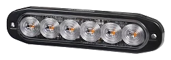 Lampa Ostrzegawcza Kogut LED Purelux Strobe Ultra Slim 12V 24V 118mm 12W