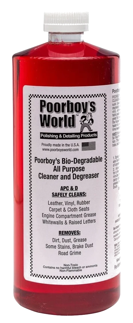 POORBOY'S WORLD Bio-Degradable All Purpose Cleaner & Degreaser APC uniwersalny środek czyszczący 946ml