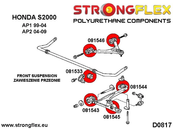 081533B: Tuleja stabilizatora przedniego