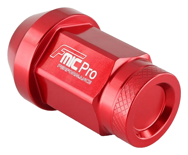 Kuta nakrętka aluminiowa do kół FMIC.Pro M14x1.5 Czerwona 1 szt. stożkowa 7075-T6