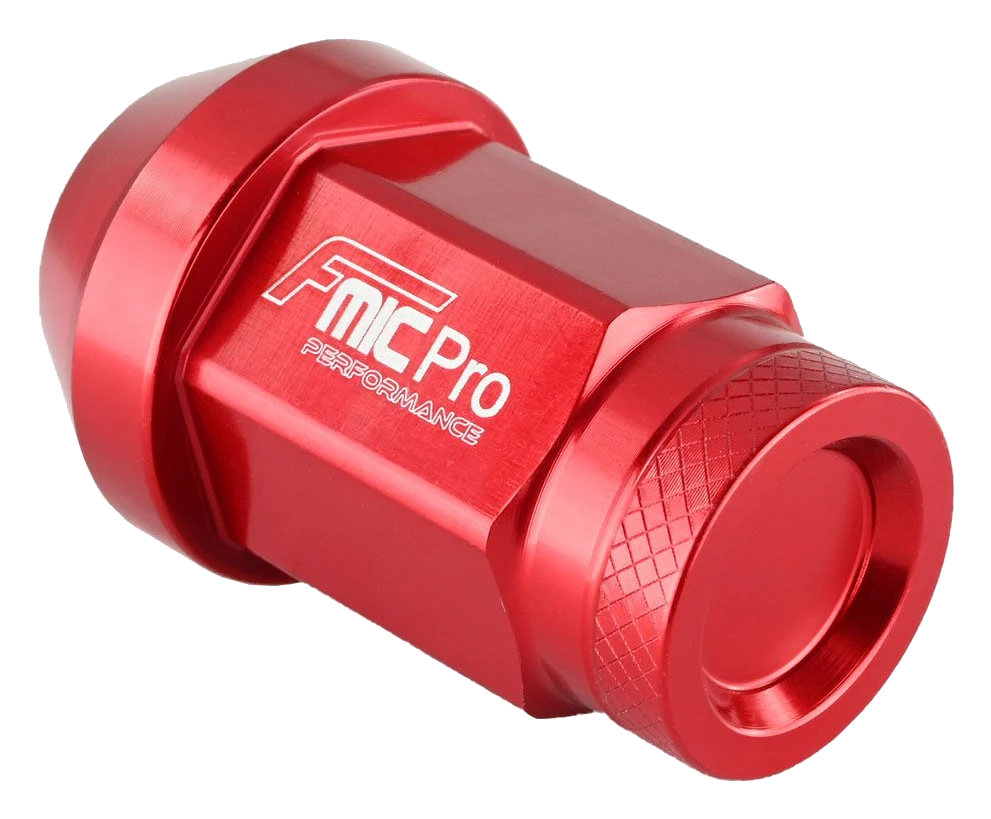 Kuta nakrętka aluminiowa do kół FMIC.Pro M12x1.5 Czerwona 1 szt. stożkowa 7075-T6