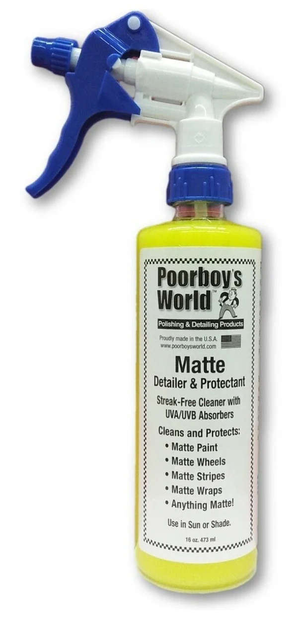 POORBOY'S WORLD Matte Cleaner and Protectant czyści i zabezpiecza matowe powierzchnie 473 ml