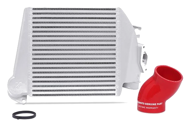 Intercooler Mishimoto Subaru WRX 2008-2014 srebrny + czerwony silikon