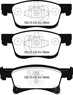 DP42242R Klocki hamulcowe YELLOWSTUFF EBC Brakes Opel ADAM Corsa E VAUXHALL ADAM Corsa E