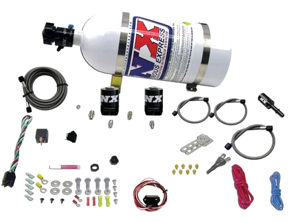 Single Nozzle System with 10Lb Bottle for Ford Coyote 5.0 (35-150Hp) Nitrous Express NX 20932-10