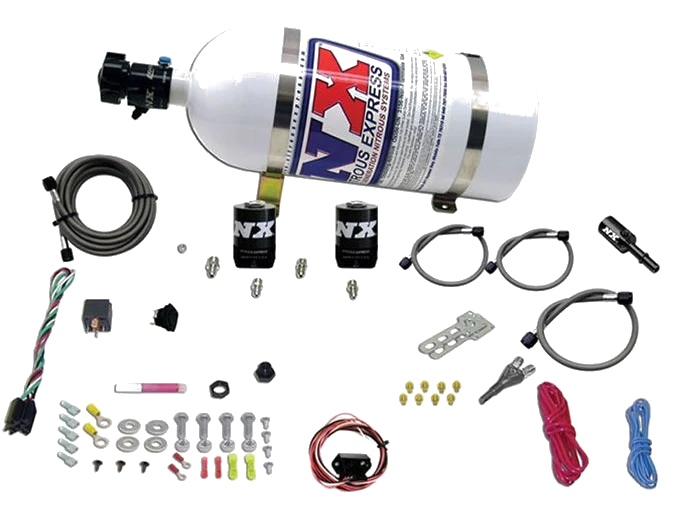 Single Nozzle System with 10Lb Bottle for Ford Coyote 5.0 (35-150Hp) Nitrous Express NX 20932-10