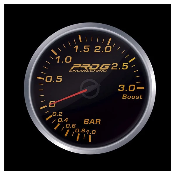 Wskaźnik Pro G Race Series 2 RS, doładowania Boost 3 Bar RED 60mm