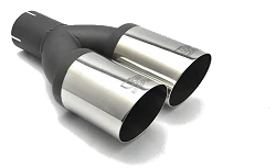 Uniwersalna końcówka tłumika okrągła 80mm długość 210mm średnica montażowa 55mm - N2-08-1*/55