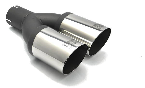 Uniwersalna końcówka tłumika okrągła 80mm długość 210mm średnica montażowa 55mm - N2-08-1*/55