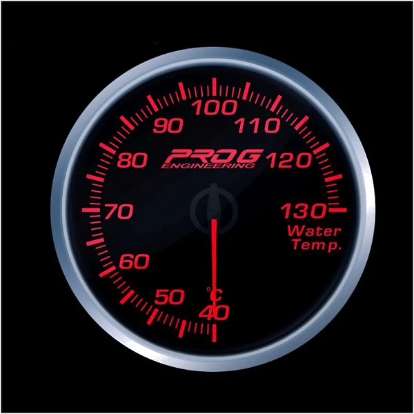 Wskaźnik Pro G Race Series RS, temperatury wody °C RED 60mm