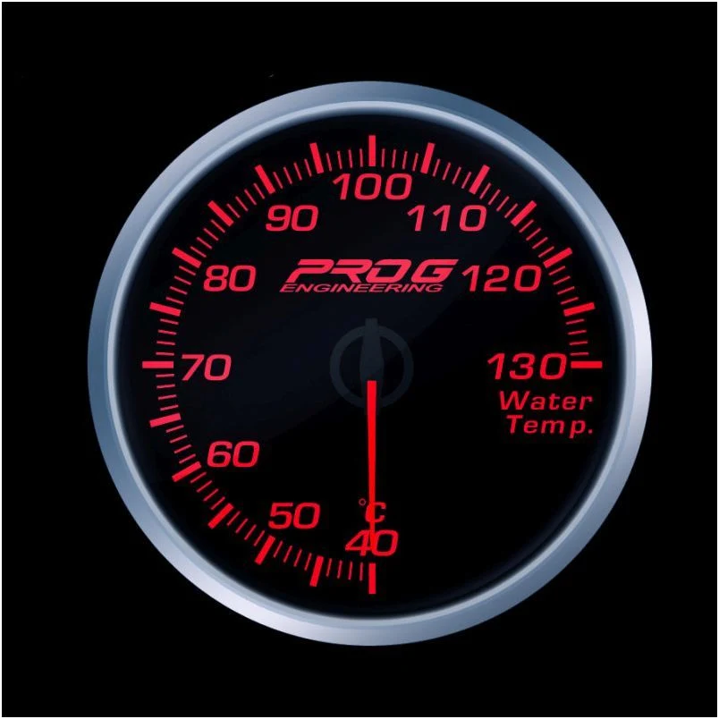 Wskaźnik Pro G Race Series RS, temperatury wody °C RED 60mm