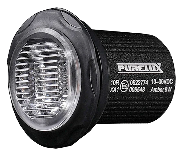 Światło Ostrzegawcze Kogut LED Purelux Strobe Round 12V 24V 36mm 8W