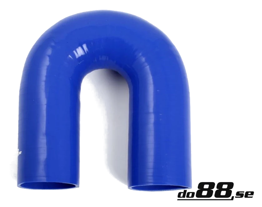 Wąż silikonowy niebieski 180 stopni 4" (102mm)