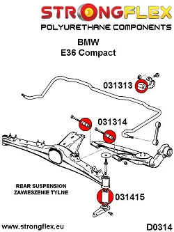 036108B: Kompletny zestaw zawieszenia BMW e36