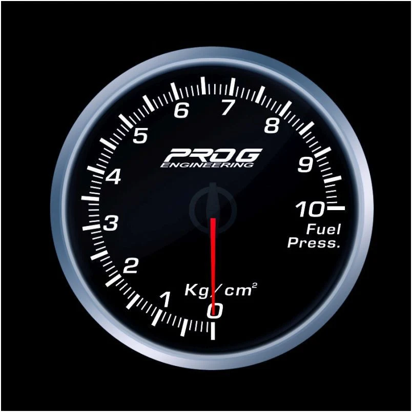 Wskaźnik Pro G Race Series 2 RS, ciśnienia paliwa Kg/cm2 WHITE 60mm