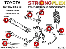 211908A: Tuleja amortyzatora tylnego SPORT