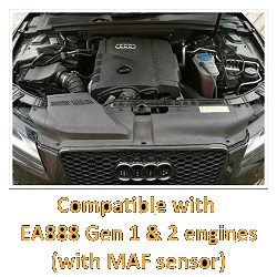 Dedykowany układ dolotowy MST Performance Audi A4 B8 A5 8T 1.8 TFSI EA888 Gen 1-2