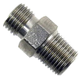Fitting Adapter AN3 x 1/8 NPT Straight Fitting Modified to Hold a Jet Nitrous Express NX 16108M