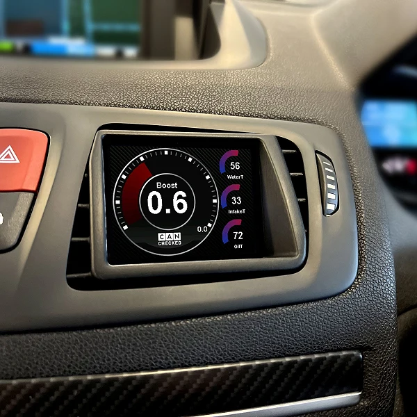 CANchecked Display MFD32 Gen2 with VAG OBD-cable for Renault Megane MK3 RHD 08-16