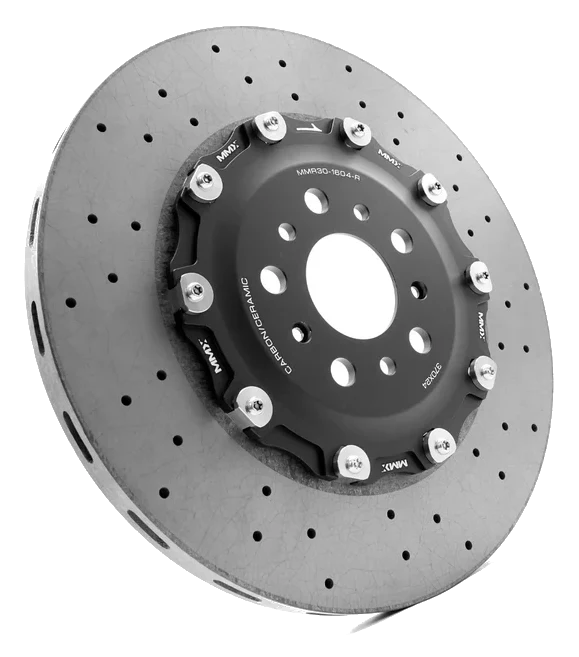 MMX 2 Piece 370mm x 24mm Carbon Ceramic Rear Discs Rotors for BMW G80 G81 G82 G83 G87 M2 2023+ M3 M4 2021+