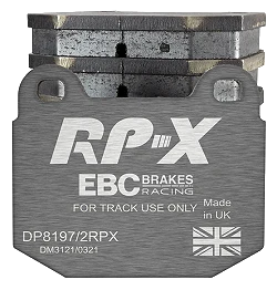 DP8197/2RPX Sportowe klocki hamulcowe RP-X Racing EBC Brakes Lotus 340R Elise Series 1 Elise Series 2 Elise Series 3 Europa Exige Series 1 Exige Series 2 Opel Speedster STRATHCARRON Tesla Ro