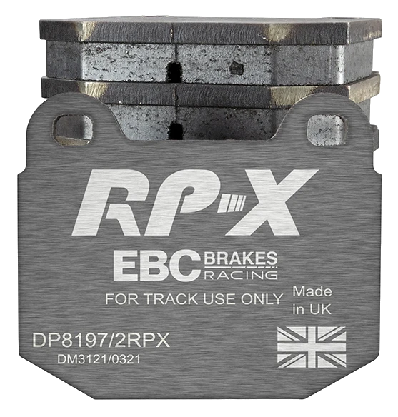 DP8197/2RPX Sportowe klocki hamulcowe RP-X Racing EBC Brakes Lotus 340R Elise Series 1 Elise Series 2 Elise Series 3 Europa Exige Series 1 Exige Series 2 Opel Speedster STRATHCARRON Tesla Ro