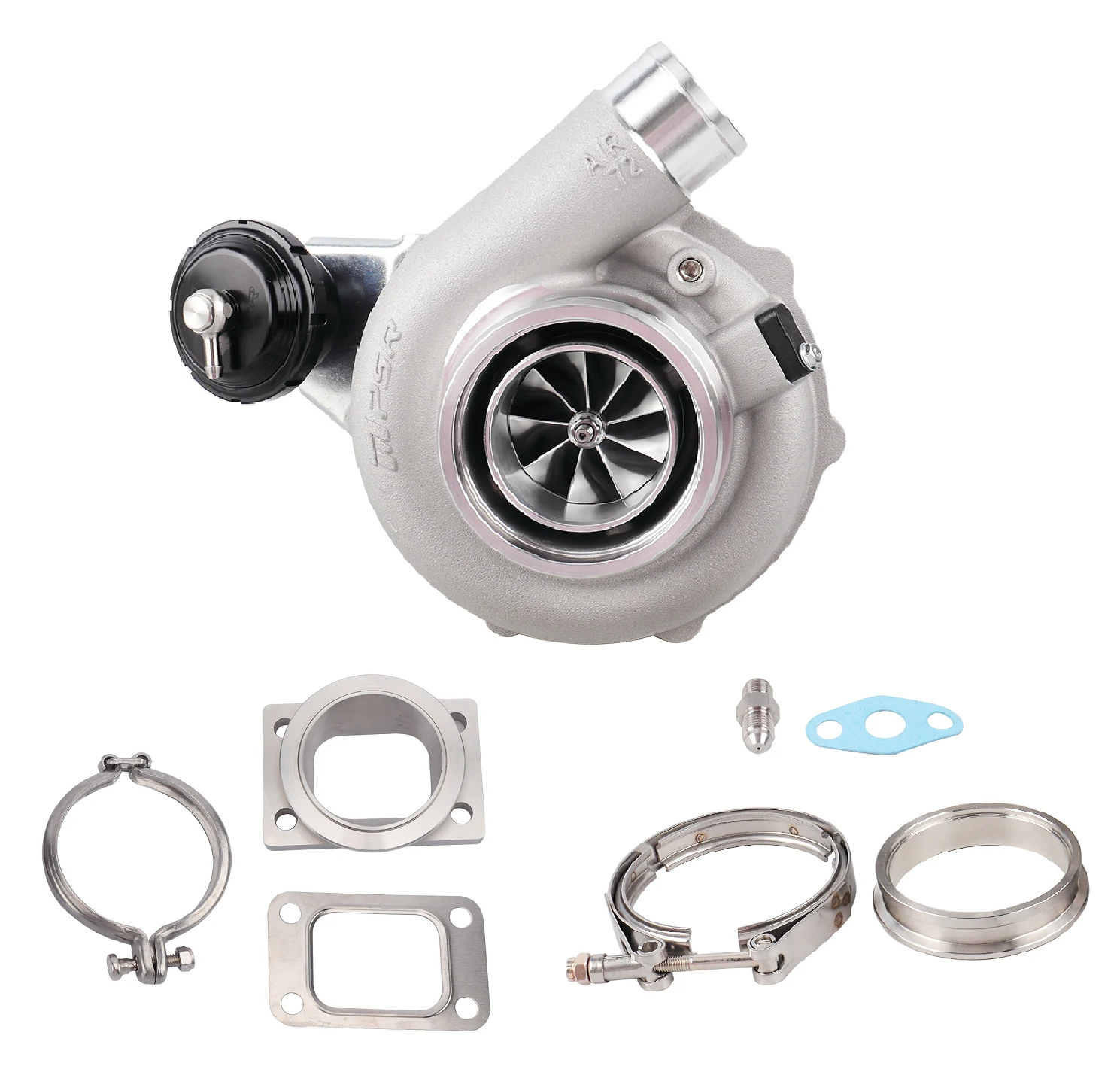 Turbosprężarka Pulsar PSR 5455G 4" 660KM .49 T25 Wlot 3" V-Band Wylot IWG Łożyska kulkowe
