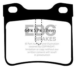DP1081 Klocki hamulcowe ULTIMAX2 EBC Brakes Mercedes-Benz COMMERCIAL Sprinter 208D Sprinter 212D Sprinter 214