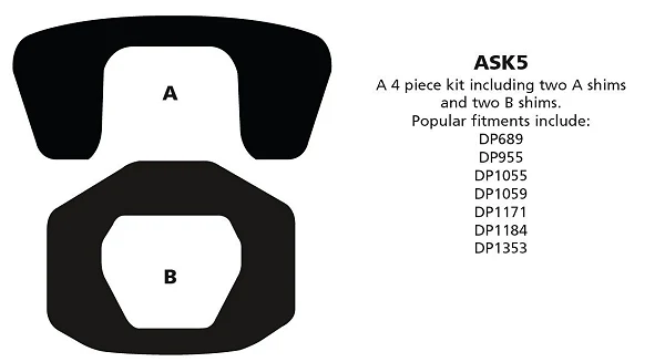 ASK5 Anti-squeal shim kits EBC Brakes - ASK5
