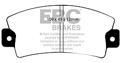 DP151 Klocki hamulcowe ULTIMAX2 EBC Brakes Fiat 13