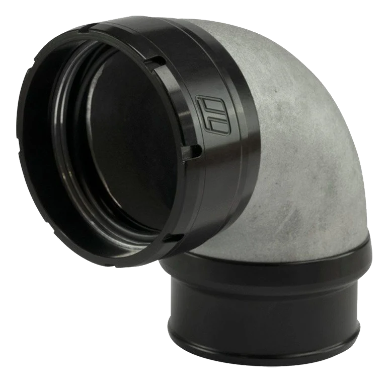 Adapter turbo LockSleeve wylot sprężarki 2,50″ do kolanka 90° z króćcem węża 2,50″ Turbosmart