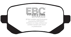 DP41840R Klocki hamulcowe YELLOWSTUFF EBC Brakes Chrysler UK Grand Voyager Chrysler USA Grand Voyager Dodge USA Journey Fiat Freemont Lancia Voyager Chrysler Town &amp; Country Dodge Grand C