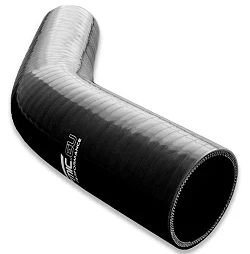 Silikonowe kolanko redukcyjne 45' 76/89mm Czarny - 004576/89-B