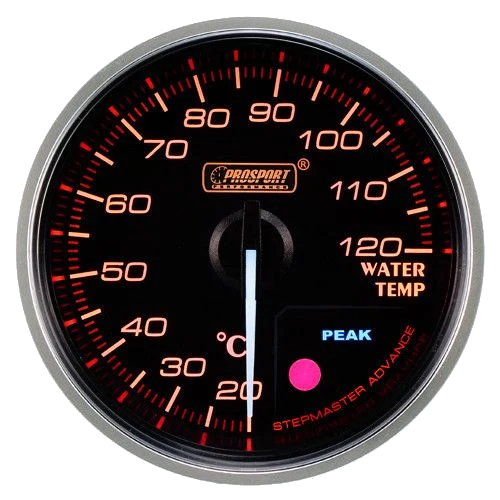 Wskaźnik Prosport Premium temperatura wody 60mm bursztynowy