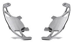 RacingLine Billet DSG Paddles Titanium finish for Audi 8V A3 S3 non-Audi Sport steering wheel Seat Leon III 5F