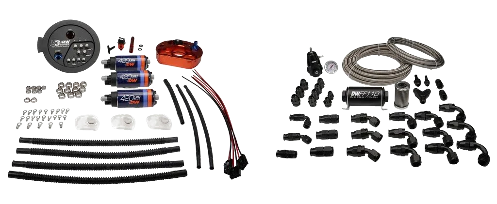 Fuel Pump Module X3 Series and PTFE Return Plumbing Kit DeatschWerks for Toyota Supra A90 / BMW M3 / M4