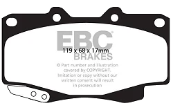 DP42005R Klocki hamulcowe YELLOWSTUFF EBC Brakes Toyota COMMERCIAL Toyota HiLux AHT KUN26 HiLux MRO KUN26 HiLux Double Cab KUN25 HiLux Extra Cab KUN25 HiLux Single Cab KUN25 Tacoma