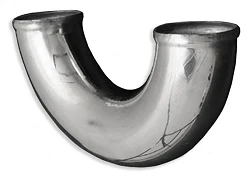 Kolanko aluminiowe 180' 48mm, 30cm