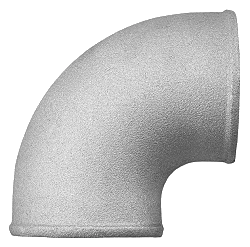 Kolanko aluminiowe odlewane FMIC.EU 90' 76mm